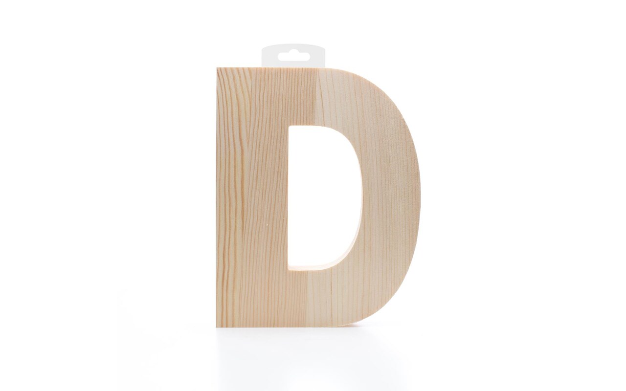 Hampton Art Wood Letter Chunky 8" D, Wooden Letters, Wood Letters, Wooden Letters Wall Decor, Large Letters 8 Inch, Small For Crafts